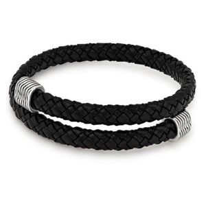 Alex and Ani Black Leather Wrap Bracelet